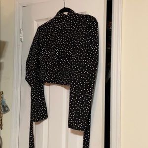 Shein polka dot blouse - SOLD